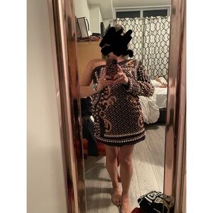 Elegant Black and Gold Women's Dress